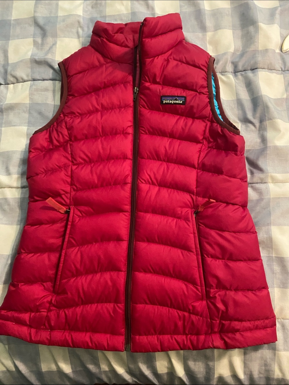 Patagonia Kid’s Bright Red Quilted Down Vest